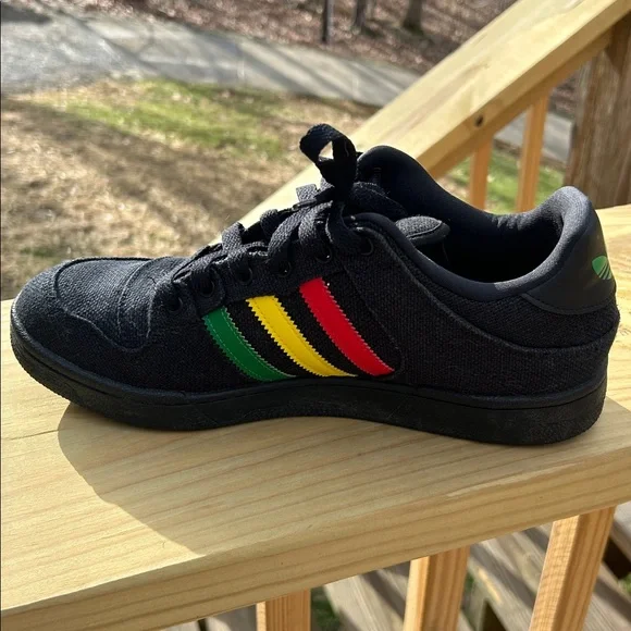 Adidas Hemp Bucktown Original Shoes Men Size 10 Rasta Black Red Green Yellow